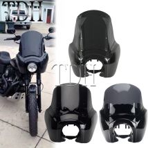 9in 12in 15in Tall Air Flow Club Style 5.75 "parabrezza carenatura faro per Harley Dyna Street Bob Glide Fat Bob FXD FXDB