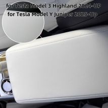 Scatola bracciolo in pelle protettiva ABS copertura per Tesla Model 3 Model Y 2017-2023 Highland 2024 Juniper 2025 bracciolo coperchio accessori