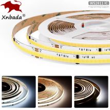 COB SPI WS2811 IC CCT LED-Streifenlicht, adressierbar, 576 LEDs, 2700 K bis 6500 K, 10 mm, DC24 V, flexibles FOB-COB-Band mit hoher Dichte RA90