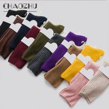 CHAOZHU 3 Pairs dame mädchen rippe baumwolle lose socken täglichen grundlegende khaki beige 15 farben 4 jahreszeiten JK lolita sox sets