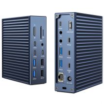 Acasis 40Gbps 21-in-1 USB-C Docking Station| Max 90W Output 8K 60HZ TF SD 4.0 |USB-C Hub for Video Editing & Pro Workstation