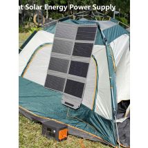 MHPOWOS 19V Foldable Solar Panel 40W 80W 120W Mobile Solar Charger for Power Supply, Laptop, Solar Generator, Fishing Camping RV