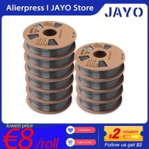 JAYO PLA Meta/PETG/SEIDE/PLA PLUS/ABS/TPU Filament 3D Drucker 1,75mm 10Rollen für FDM 100% Keine blasen 3D Drucker Materialien DIY Geschenk