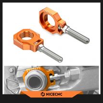 Per KTM XC SX 125 250 300 350 450 SX-F XC-F 2013-2022 250 450 SXF Edizione di fabbrica 2015-2016 25mm Blocchi dell'asse posteriore Regolatore della catena