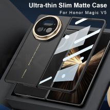 Ultra-thin Restore Thickness Case For Honor Magic V5 Front Screen Glass Higher Lens Protective Matte Cover For Magic V5 Case
