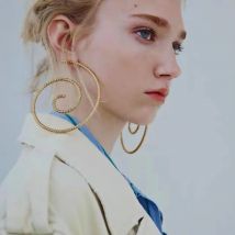 Neue Revolving Geometrische Ohrringe frauen Übertrieben und Einfache Baumeln Ohrringe Bankett Schmuck Zubehör Geschenk GroßhandelZAA