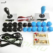 ARCADE Joystick Copy SANWA Game Machine Arcade Console DIY Kit Push Buttons For PC Raspberry Pi Zero Delay USB Board Controller