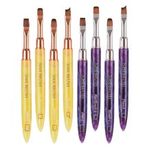 1pc Gel Pinsel oval & flach UV Gel Nail Art Pinsel profession elles Design Pinsel Salon Home DIY Maniküre