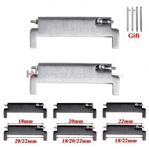 1 paio di adattatori per cinturino per orologio da 18 mm a 20 mm 22 mm, da 20 mm a 18/20/22 mm, da 22 mm a 22 mm perni a sgancio rapido connettori accessori per cinturini