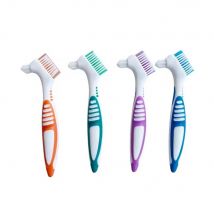 GULPOOE 1Pcs Multi-Layered Bristles Teeth Brushdouble Sided Denture Brush Invisible Braces Orthodontic Retainer Descaling Brush