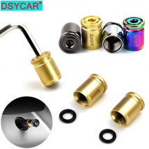 DSYCAR 1Set Anti-Diebstahl-Sport-Reifenventil-Staubkappen Staubdichte Reifenkappe Ventilschaftkappen für Autos, Fahrrad, Moto Neu