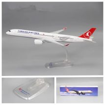 Maßstab 1:200 Türkische Fluggesellschaft A350-900 Flugzeuge Kunststoff ABS Montage Flugzeug Modell Flugzeuge mit Ständer Modell Display Sammlung