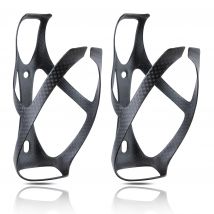 HUALONG No Logo 3K Portaborraccia per bicicletta in fibra di carbonio MTB Portaborraccia per bici da strada in ghiaia Gabbie Nero opaco, Peso (19