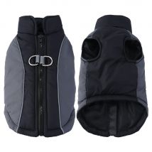 Warm Pet Jacket For Winter Reflective Dog Vest Coat For Small Meidum Dogs Winterproof Puppy Outfits With D-ring Yorkies Apparel