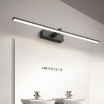 Nowoczesna lampa ścienna LED Sprzęt łazienkowy Kinkiet Trzy kolory światła Aluminiowa lampa łazienkowa Lustro łazienkowe Lampa do makijażu