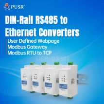PUSR Convertitore su guida Din da RS485 a Ethernet Server per dispositivi seriali Modbus RTU a TCP Modbus Gateway USR-DR302
