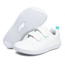 Zapatos descalzos para niños y niñas, zapatillas de deporte minimalistas con punta ancha a la moda, zapatos planos ligeros con gancho y bucle de cuero Artificial para caminar