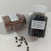 1000 stücke 5mm Micro Ring Perlen Silikon Bead Link microringen für Feder Menschliches Haar Verlängerung werkzeuge