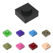 10PCS MOC Puzzle Particle High-Tech 3024 1x1 Plate Building Blocks Kit Board Light Panel Bricks Toy Children Dropshipping Gifts