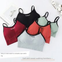 Neue Sport-Bh Für Frauen Gym Sexy Crop Top Bh Frauen Baumwolle Unterwäsche Weichen Komfort Rohr Tops Weibliche Büstenhalter Tops Für Mädchen