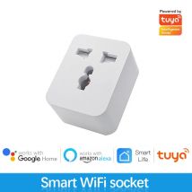 Tuya smart wifi universal steckdose 15a app fernbedienung eu stecker universal steckdose funktioniert mit alexa google home