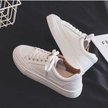 Comemore Weiße Sport-Lederschuhe für Damen, Trend 2025, Frühjahr, neuer Freizeitschuh, atmungsaktive Damen-Turnschuhe, Plattform, Laufen