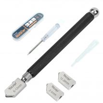 TOLESA Glasschneider, 2–20 mm Kits, Glasschneidewerkzeug mit automatischem Ölzufuhr und Box, Glasschneider für Spiegel, Fliesen, Mosaik