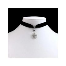 Goth Pentagram Choker Black Velvet Jewelry Pentagram Gorgeous Necklace Wicca Punk Creative Charm Fashion Women Delicacy Gift
