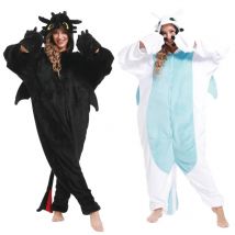 Kigurumi-Pyjama Onesie Krokmou pour Adulte, Combinaison Onesies Animaux, Comment Fur Ser, Dragon Krokmou, Kostüm Cosplay