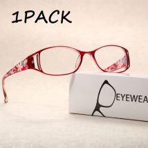 1PACK Okulary do czytania z ochroną przed niebieskim światłem, przezroczyste okulary retro z ochroną przed niebieskim światłem i modne okulary do czytania dla seniorów +1.0~+4.0