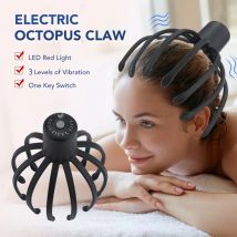 Elektrische Octopus Klaue Kopfhaut Massagegerät Freisprecheinrichtung Massage LED Rot Licht 3D Drahtlose Kopf Scratcher Massage Gesundheit Pflege