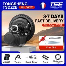 Tongsheng-Kit de conversión de bicicleta eléctrica con batería, Motor medio de 48V y 500W, TSDZ2, tsdz2b