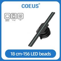 Nuovi prodotti con logo personalizzato da 18 cm display a led trasparente mini proiettore con ologramma 3d display con ologramma natalizio di Halloween