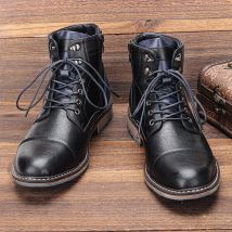 2023 neue Herren stiefel Mode bequeme Stiefeletten Leder # al608c4