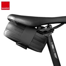 Borsa da sella per bicicletta Borsa da sella per tubo sella posteriore a prova di pioggia Borsa da ciclismo riflettente Custodia da coda Borsa posteriore a secco Capacità 0,5 litri