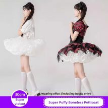MAGOGO Lolita Sottoveste super ripiene Disossata Gonna violenta Supporto Filato morbido Corto Anatra Butt Corea Giappone Nuovo Tutu Gonne di tulle