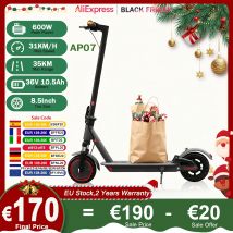 JUICEAS AP07 M365P7 Scooter elettrico per adulti velocità fino a 31 KM/h 36V 10.5Ah batteria di grande capacità gamma 30KM 350W Scooter pieghevole