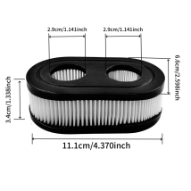 593260 Luftfilter 593260 798452 334404 Luftfilter-Patronenfilter, Ersatzfilter für Luftfilter für Rasenmäher
