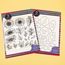 Alu acutle klare Stempel Blumen mit Stanzen schneiden Stanzen DIY Karte Scrap booking Papier Handwerk Gummi transparente Silikons tempel