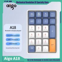 New Aigo A18 Mechanical Numeric Keypad 22 Keys Wireless/Wired Laptop External Computer Digital Area Hot Plug Compact Portable