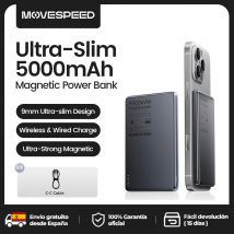 MOVESPEED S05 Slim Power Bank magnetico 5000mAh ricarica rapida mini caricabatterie portatile wireless per iPhone 16 15 14 PowerbanK