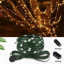 Weihnachtsfeier, dekorative Lichterkette, 10–100 m, Hochzeitsgirlande, Lichterkette, für den Außenbereich, wasserdicht, Rasenbaumlampe, Geschenk