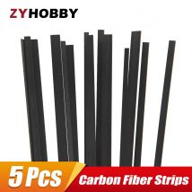 5Pcs 500mm Carbon Fiber Strips Light Weight Carbon Sheets For RC Model