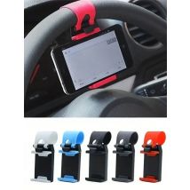 Universal Car Steering Wheel Phone Holder Hook Mount Navigation Mobile Phone Bracket Support Car for iPhone Xiaomi Samsung