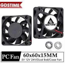 Gdstime 60MM Ventola 24V 12V 5V Ventola 60MMx15MM Brushless DC Ventola di raffreddamento assiale di scarico 6cm 6015 Dispositivo di raffreddamento per apparecchiature PC Raffreddamento CPU