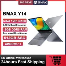 Bmax y14 laptop 360 ° konvertierbar 14 zoll intel n100 notebook 16gb ram lpddr5 512gb ssd windows 11 1920*1080 ips laptops computer