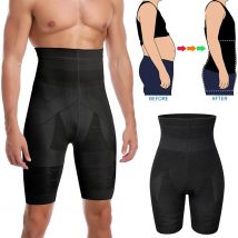 Pantaloncini contenitivi per la pancia da uomo Vita alta Dimagrante Shapewear Addome Pancia Piatta Body Shaper Gamba Biancheria intima Slip a compressione Boxer 3XL