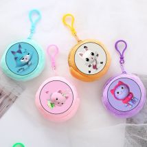 Gabby Puppenhaus-Geldbörse für Jungen und Mädchen, Anime-Cartoon, niedliche Geldbörse für Kinder, Schlüsselkartenaufbewahrung, runde Mini-Tasche, Kinder-Clutch