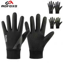 NOFOXO Winter Kids Warm Gloves Water-resistant Sports Gloves Thick Plush Lining Cold Weather Childrens Cycling Gloves Boys Girls
