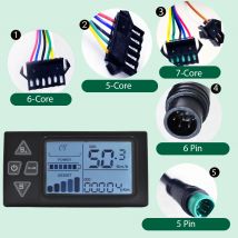 S861 Berg UART2 Elektrische Fahrrad Wasserdichte Montage Teile Wasserdicht 24V/36V/48V Fahrrad Tacho Fahrrad computer Ebike